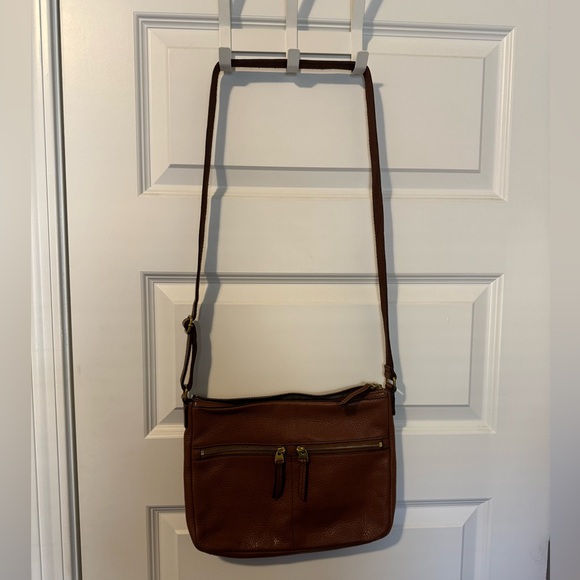 Fossil Tan Leather Crossbody Bag - Picture 4 of 13